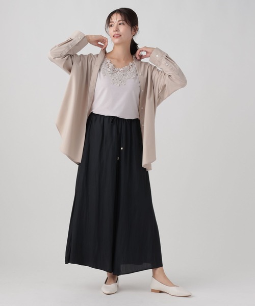 Elura（エルーラ）の「ラク艶イージーパンツ（その他パンツ・レディース・チャコールグレー/グレイッシュベージュ/ネイビー/イエロー/ブルー系その他3/ブラック系その他・MEDIUM/LARGE）」の19枚目の写真