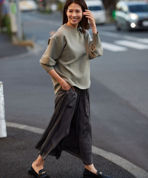 Elura（エルーラ）の「ラク艶イージーパンツ（その他パンツ・レディース・チャコールグレー/グレイッシュベージュ/ネイビー/イエロー/ブルー系その他3/ブラック系その他・MEDIUM/LARGE）」の14枚目の写真