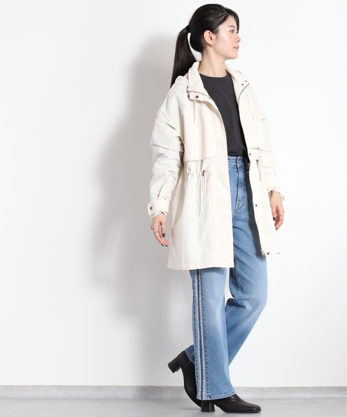 cepo（セポ）の「グログランマウンテンパーカー＜セットアップ可能＞（マウンテンパーカー・レディース・オフホワイト/オリーブ/ベージュ・M）」の12枚目の写真