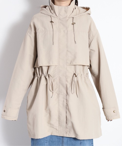 cepo（セポ）の「グログランマウンテンパーカー＜セットアップ可能＞（マウンテンパーカー・レディース・オフホワイト/オリーブ/ベージュ・M）」の14枚目の写真