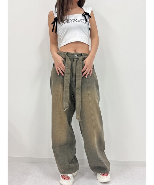 DURAS(デュラス)の「Rhine stone top(タンクトップ・レディース・ホワイト/グリーン/ピンク・FREE)」の22枚目の写真
