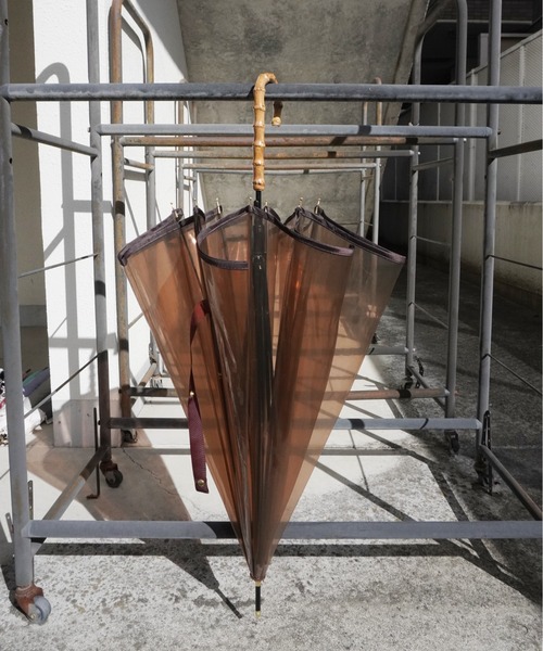 Port（ポート）の「【 Port / ポート 】 バンブー カラー ビニール 雨傘 / ジャンプ式 （ 58cm ）（長傘・レディース・ネイビー/ブラック/ブラウン・FREE）」の3枚目の写真