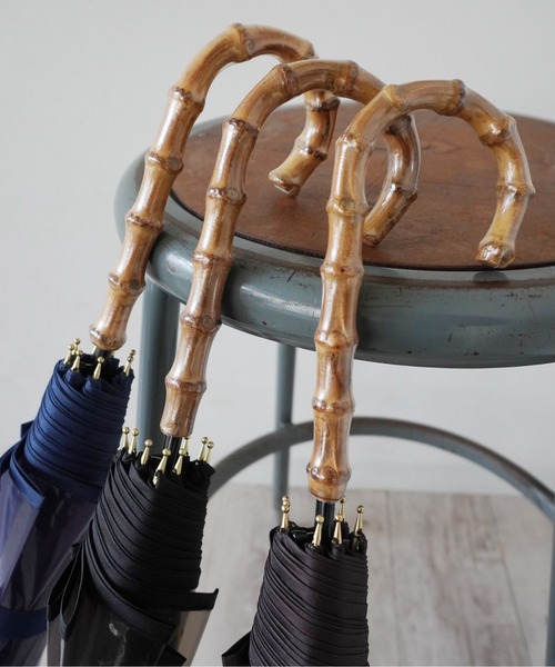 Port（ポート）の「【 Port / ポート 】 バンブー カラー ビニール 雨傘 / ジャンプ式 （ 58cm ）（長傘・レディース・ネイビー/ブラック/ブラウン・FREE）」の4枚目の写真