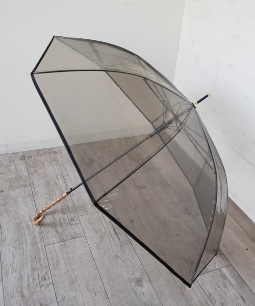 Port（ポート）の「【 Port / ポート 】 バンブー カラー ビニール 雨傘 / ジャンプ式 （ 58cm ）（長傘・レディース・ネイビー/ブラック/ブラウン・FREE）」の6枚目の写真