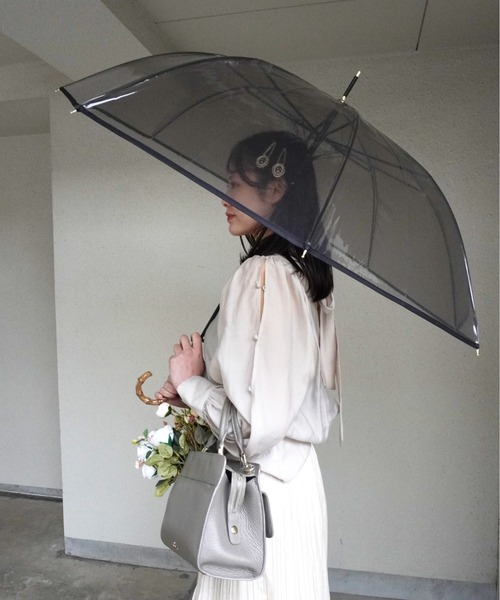 Port（ポート）の「【 Port / ポート 】 バンブー カラー ビニール 雨傘 / ジャンプ式 （ 58cm ）（長傘・レディース・ネイビー/ブラック/ブラウン・FREE）」の13枚目の写真