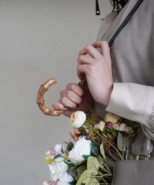 Port（ポート）の「【 Port / ポート 】 バンブー カラー ビニール 雨傘 / ジャンプ式 （ 58cm ）（長傘・レディース・ネイビー/ブラック/ブラウン・FREE）」の14枚目の写真