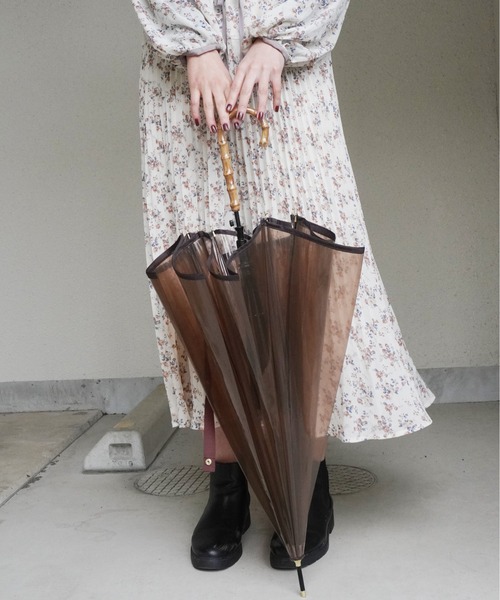 Port（ポート）の「【 Port / ポート 】 バンブー カラー ビニール 雨傘 / ジャンプ式 （ 58cm ）（長傘・レディース・ネイビー/ブラック/ブラウン・FREE）」の18枚目の写真