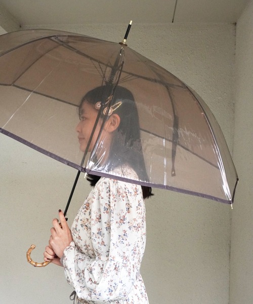 Port（ポート）の「【 Port / ポート 】 バンブー カラー ビニール 雨傘 / ジャンプ式 （ 58cm ）（長傘・レディース・ネイビー/ブラック/ブラウン・FREE）」の19枚目の写真