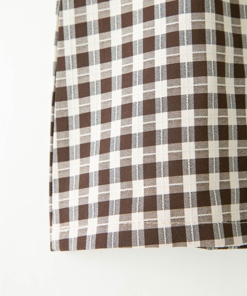 bounDary（バウンダリー）の「【bounDary/バウンダリー】　ギンガムチェックミニスカート（スカート・レディース・ベージュ/ダークブラウン・LARGE/MEDIUM）」の10枚目の写真