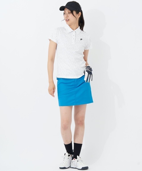 FILA GOLF(フィラゴルフ )の「【FILA GOLF/フィラゴルフ】レディース半袖シャツ ゴルフ(シャツ/ブラウス・レディース・グレー/ホワイト/ブラック・MEDIUM/LARGE/X-LARGE)」の6枚目の写真