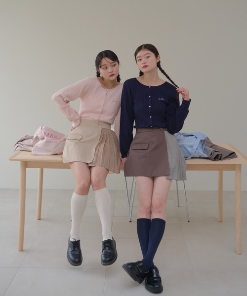 muguet(ミュゲ)の「MASC cable cardigan(カーディガン/ボレロ・レディース・ネイビー/ピンク・FREE)」の20枚目の写真