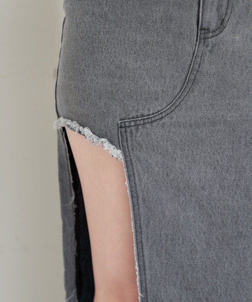 Chico(チコ)の「【2サイズ展開/6色展開】カットオフデザインデニムスカート(デニムスカート・レディース・グレー系その他2/スカイブルー/グレー/ブルー系その他2/ブルー系その他5/ブラウン・FREE/0/1)」の10枚目の写真