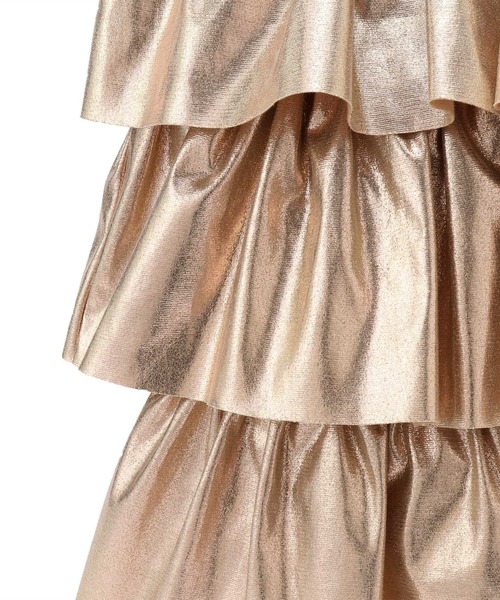 VIS（ビス）の「チェーンフリルトート（トートバッグ・レディース・ゴールド/シルバー・FREE）」の3枚目の写真