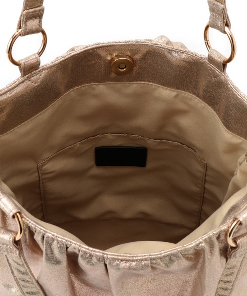 VIS（ビス）の「チェーンフリルトート（トートバッグ・レディース・ゴールド/シルバー・FREE）」の5枚目の写真