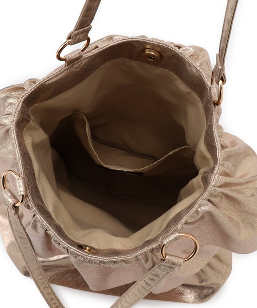 VIS（ビス）の「チェーンフリルトート（トートバッグ・レディース・ゴールド/シルバー・FREE）」の7枚目の写真