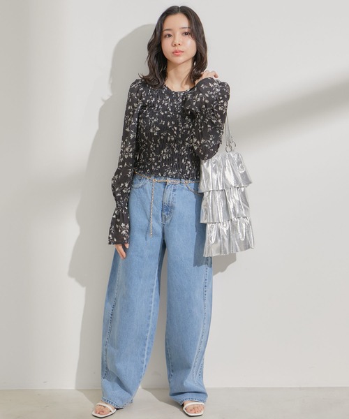 VIS（ビス）の「チェーンフリルトート（トートバッグ・レディース・ゴールド/シルバー・FREE）」の14枚目の写真