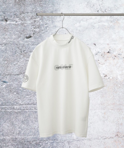 【セール】nano universe GOLF/モックネック半袖 ワイドロゴ（Tシャツ/カットソー）｜nano･universe（ナノユニバース）