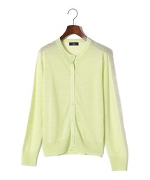 SHIPS | SHIPS Primary Navy Label:リネン/ナイロン クルーネック カーディガン(カーディガン/ボレロ)