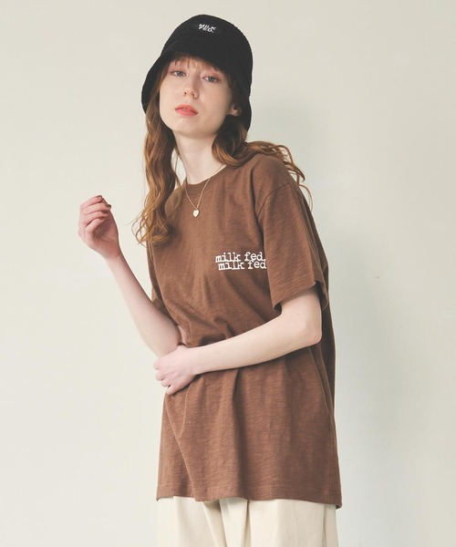 LOGO SLAB S/S TEE（Tシャツ/カットソー）｜MILKFED.（ミルクフェド）