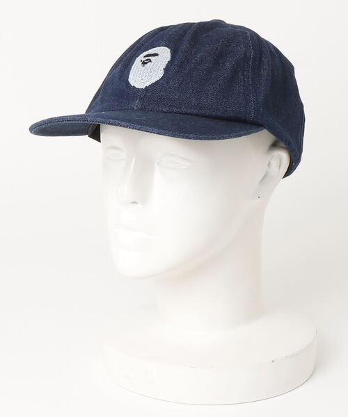 A BATHING APE（アベイシングエイプ）の「APE HEAD DENIM CAP