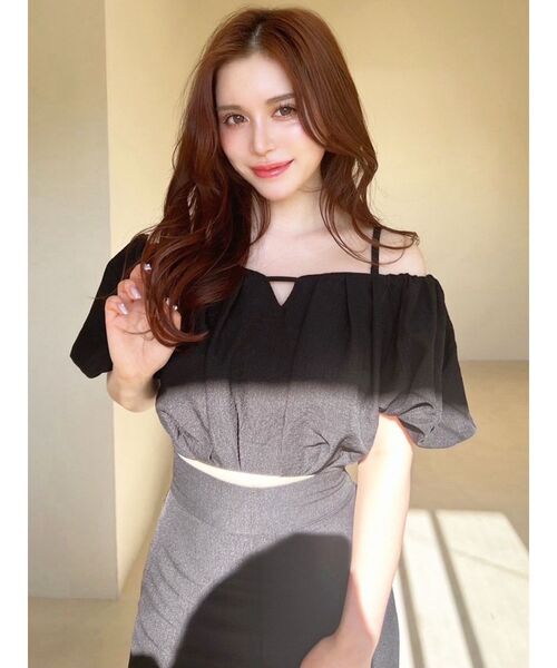 RESEXXY(リゼクシー)の「バルーンスリーブオフショルブラウス【セットアップ着用可能】(シャツ/ブラウス・レディース・ブラック/グレー/ホワイト・FREE)」の9枚目の写真