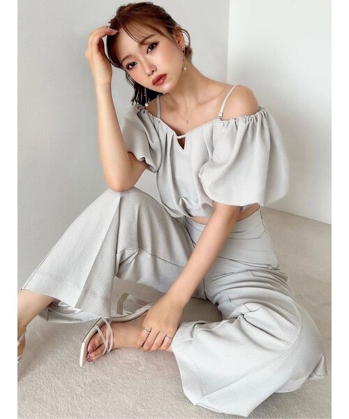 RESEXXY(リゼクシー)の「バルーンスリーブオフショルブラウス【セットアップ着用可能】(シャツ/ブラウス・レディース・ブラック/グレー/ホワイト・FREE)」の15枚目の写真