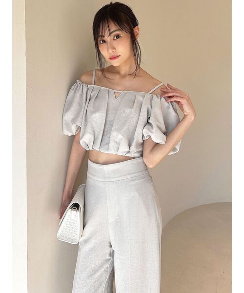 RESEXXY(リゼクシー)の「バルーンスリーブオフショルブラウス【セットアップ着用可能】(シャツ/ブラウス・レディース・ブラック/グレー/ホワイト・FREE)」の19枚目の写真