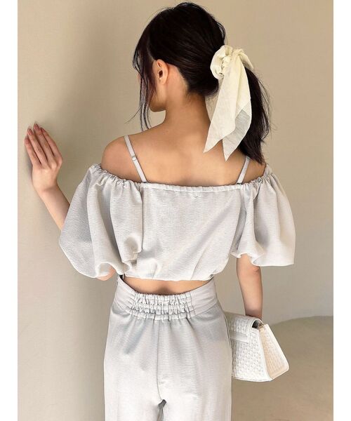 RESEXXY(リゼクシー)の「バルーンスリーブオフショルブラウス【セットアップ着用可能】(シャツ/ブラウス・レディース・ブラック/グレー/ホワイト・FREE)」の20枚目の写真
