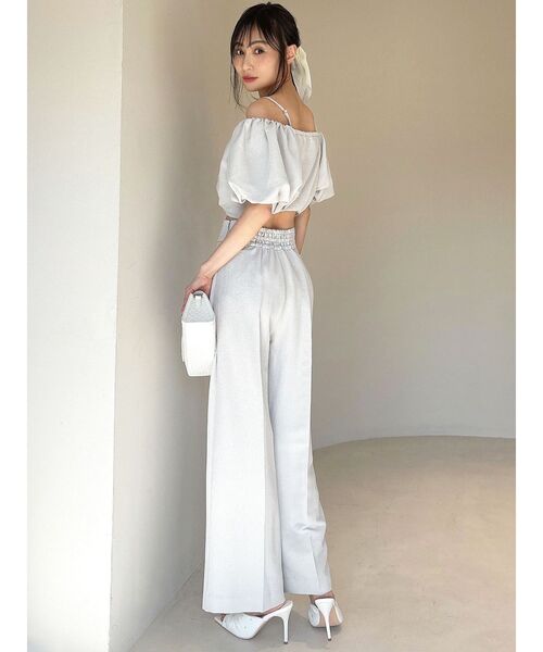 RESEXXY(リゼクシー)の「バルーンスリーブオフショルブラウス【セットアップ着用可能】(シャツ/ブラウス・レディース・ブラック/グレー/ホワイト・FREE)」の21枚目の写真