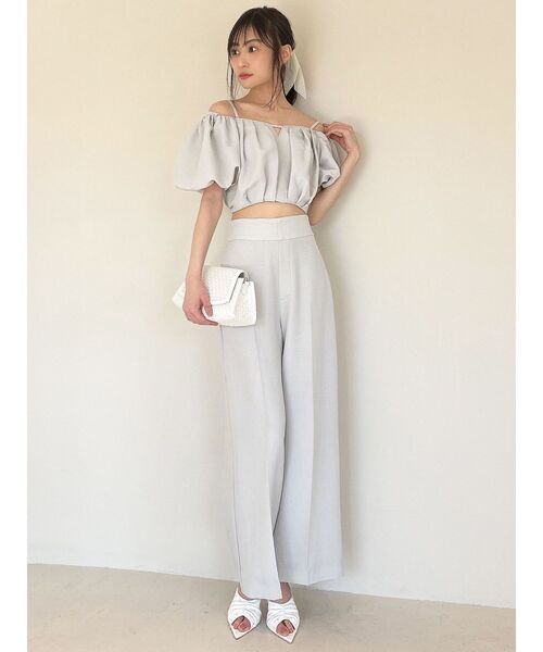 RESEXXY(リゼクシー)の「バルーンスリーブオフショルブラウス【セットアップ着用可能】(シャツ/ブラウス・レディース・ブラック/グレー/ホワイト・FREE)」の22枚目の写真