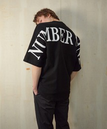 NUMBER (N)INE/ナンバーナイン HEAVY WEIGHT NUMBER NINE BACK PRINTED FOOTBALL T-SHIRT