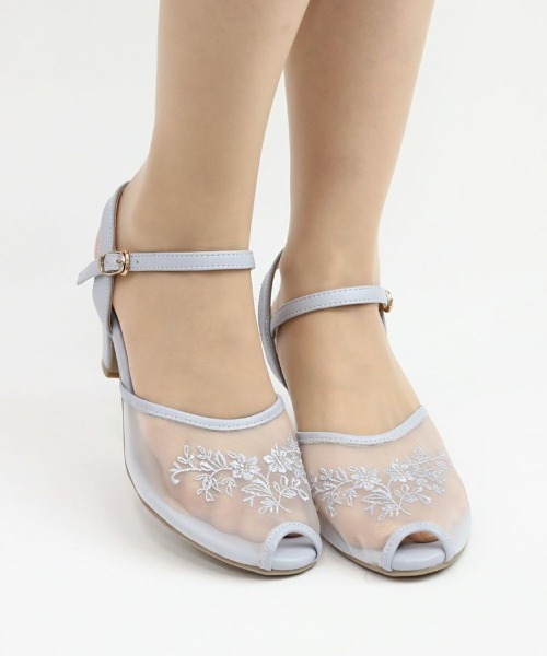 an another angelus(アンアナザーアンジェラス)の「単色フラワー刺繍メッシュサンダル/ananotherangelus(サンダル・レディース・ブルーグレー/アイボリー・S/M/L)」の11枚目の写真