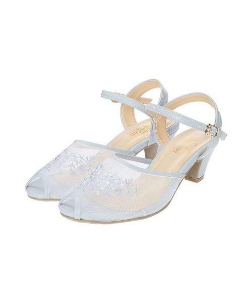 an another angelus(アンアナザーアンジェラス)の「単色フラワー刺繍メッシュサンダル/ananotherangelus(サンダル・レディース・ブルーグレー/アイボリー・S/M/L)」の17枚目の写真