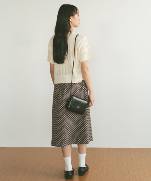 VANNIE U（ヴァニーユー）の「オーバルロゴケーブルニット（ニット/セーター・レディース・アイボリー/ブルー/ネイビー/ピンク/その他/ライトピンク・FREE）」の19枚目の写真