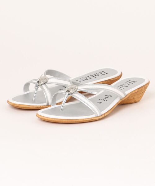 ITALIAN SHOEMAKERS(イタリアンシューメーカー)の「【ITALIAN SHOEMAKERS】シェルモチーフトングサンダル(942326)(サンダル・レディース・シルバー/ブラック/ホワイト/ベージュ/ホワイト系その他・37/38/36/39/35)」の22枚目の写真