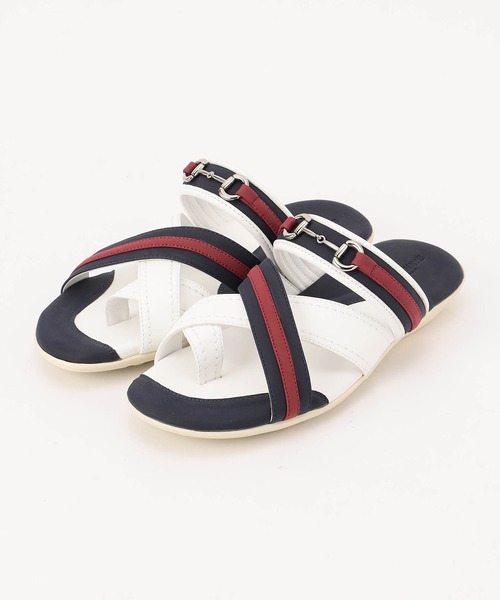 HIDEAWAYS NICOLE（ハイダウェイニコル）の「ビットサンダル（サンダル・メンズ・ホワイト×ブラック/ブラック×グレー/トリコロール/カモフラージュ・26.5cm/27.5cm）」の4枚目の写真