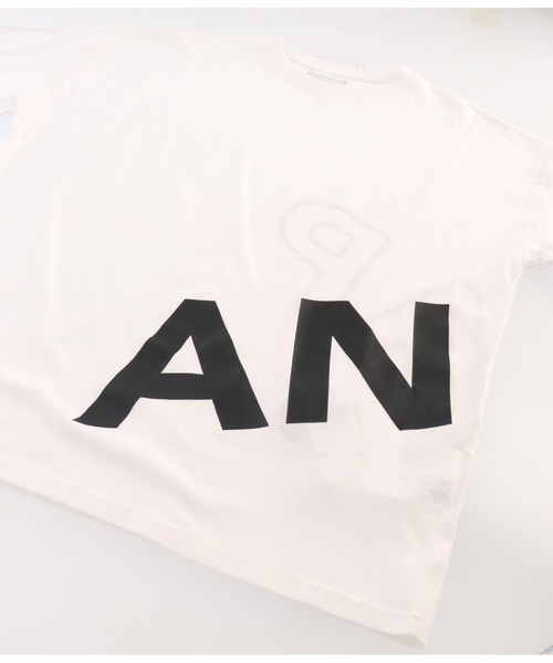 ANAP（アナップ）の「ANAPロゴ前後プリントビッグTシャツ【親子お揃い】（Tシャツ/カットソー・レディース・ライトピンク/ブラック/ホワイト・FREE）」の12枚目の写真