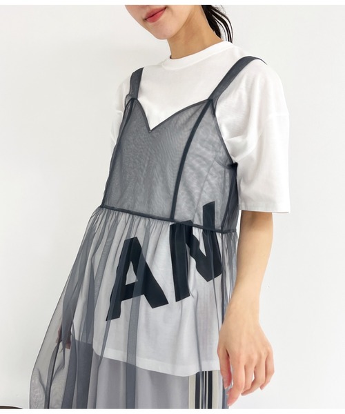 ANAP（アナップ）の「ANAPロゴ前後プリントビッグTシャツ【親子お揃い】（Tシャツ/カットソー・レディース・ライトピンク/ブラック/ホワイト・FREE）」の19枚目の写真