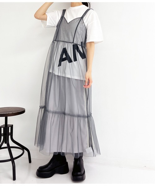 ANAP（アナップ）の「ANAPロゴ前後プリントビッグTシャツ【親子お揃い】（Tシャツ/カットソー・レディース・ライトピンク/ブラック/ホワイト・FREE）」の22枚目の写真