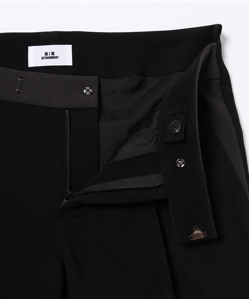 M/M ATTACHMENT（エムエムアタッチメント）の「【M/M ATTACHMENT】アイリーニダブルサテンストレートスラックス（スラックス・レディース・ホワイト/ブラック・2/1）」の20枚目の写真