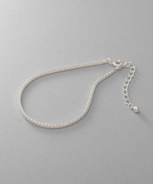 COCOSHNIK（ココシュニック）の「シルバー デザインチェーン ベネチアンブレスレットＳ（ブレスレット・レディース・シルバー・14）」の2枚目の写真