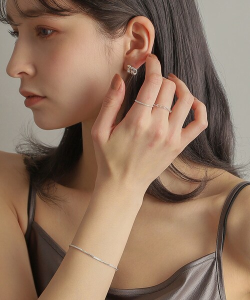 COCOSHNIK（ココシュニック）の「シルバー デザインチェーン ベネチアンブレスレットＳ（ブレスレット・レディース・シルバー・14）」の12枚目の写真