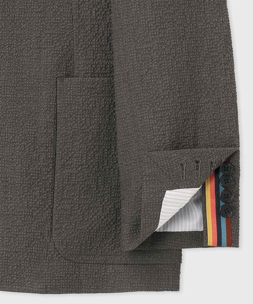 【Paul Smith】ポールスミス★ジャケット　38　グレー　ウール ウールシルク 2Bジャケット（グレー） ｜ポール・スミス