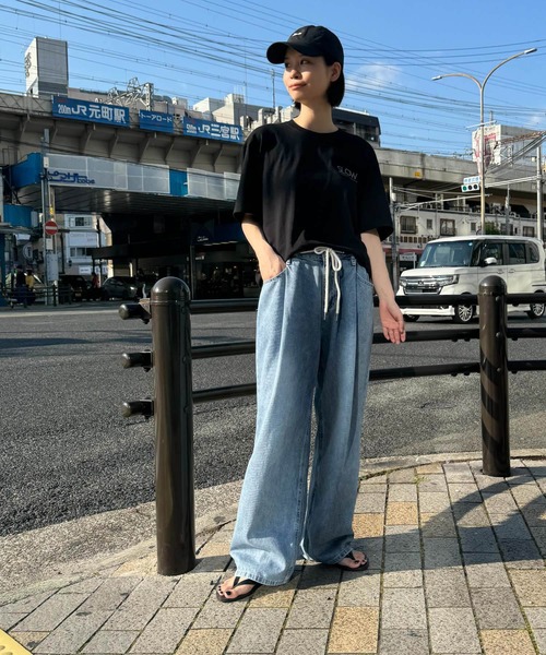 CANAL JEAN（キャナルジーン）の「1975 TOKYO　SLOW半袖Tシャツ（Tシャツ/カットソー・レディース・イエロー/ホワイト/ブラック・LARGE/X-LARGE）」の10枚目の写真