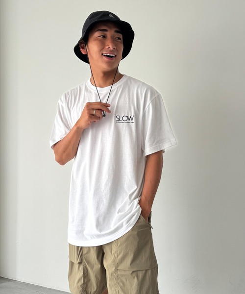 CANAL JEAN（キャナルジーン）の「1975 TOKYO　SLOW半袖Tシャツ（Tシャツ/カットソー・レディース・イエロー/ホワイト/ブラック・LARGE/X-LARGE）」の18枚目の写真