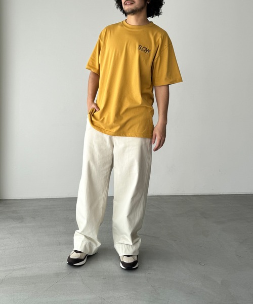 CANAL JEAN（キャナルジーン）の「1975 TOKYO　SLOW半袖Tシャツ（Tシャツ/カットソー・レディース・イエロー/ホワイト/ブラック・LARGE/X-LARGE）」の21枚目の写真