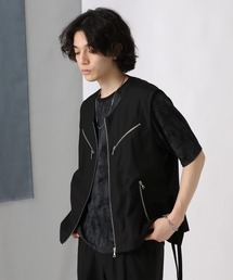 HARE | ZIPデザインベスト(HARE)(ベスト)