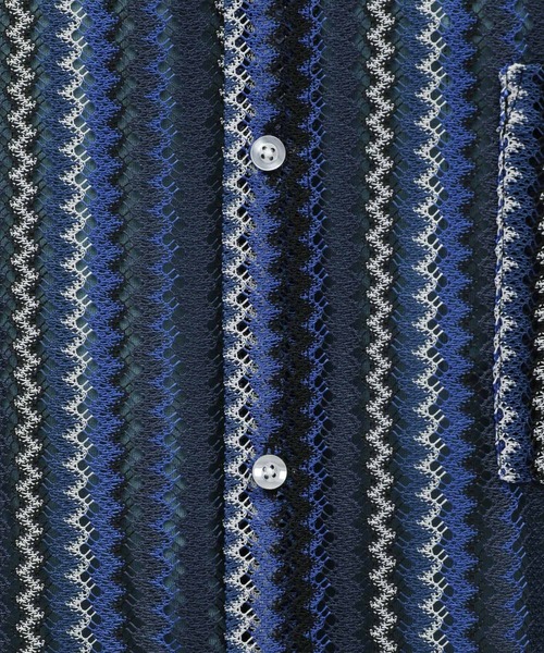 LAKOLE（ラコレ）の「ストライプレースシャツ半袖 / 112096（シャツ/ブラウス・メンズ・ブルー/ブラック/イエロー/レッド/グリーン・MEDIUM/LARGE/X-LARGE）」の20枚目の写真