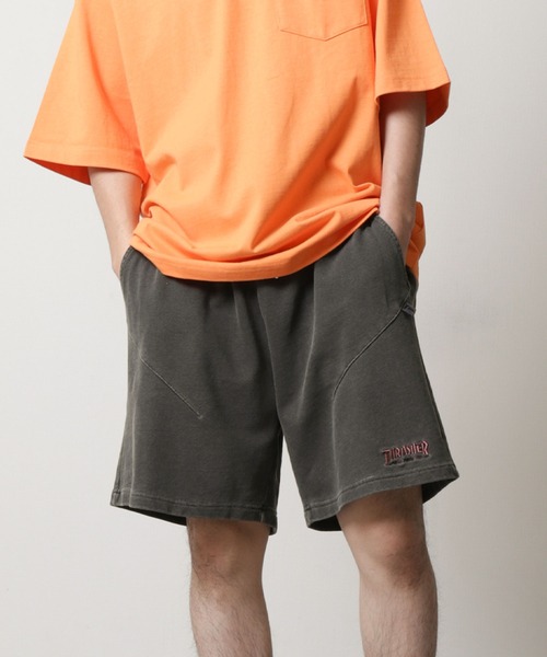 【THRASHER】 ヘビーウェイト ピグメント ワイド スウェット ショートパンツ（スウェットパンツ）｜THRASHER（スラッシャー）