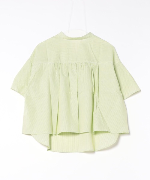 saloon（サルーン）の「SALOON(サルーン)/《再入荷》TCブロード２WAYシャツ【洗濯機洗い可】（シャツ/ブラウス・レディース・ネイビー/ホワイト/イエロー・FREE）」の14枚目の写真